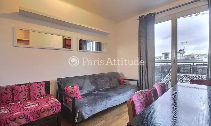 Rent Apartment 1 Bedroom 42m² rue de la Cour des Noues, 75020 Paris