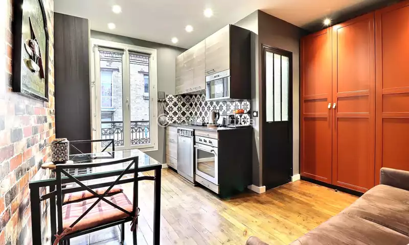 Rent Apartment Studio 16m² rue de l equerre, 75019 Paris